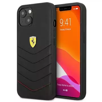 Ferrari iPhone 13 mini 5.4" Handyhülle schwarz/schwarz Hardcase Off Track Quilted