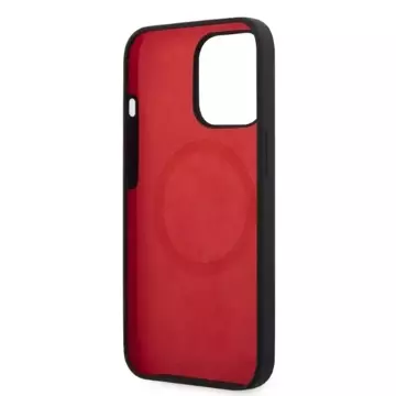 Ferrari iPhone Phone 13 Pro / 13 6.1" Hülle schwarz/schwarz Hardcase Silikon MagSafe