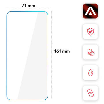 Flacher Panzerglas 9H Alogy Screen Protector PRO Displayschutz für Samsung Galaxy S23 Ultra