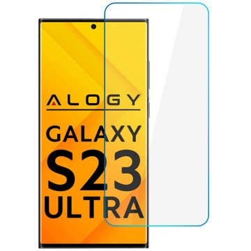 Flacher Panzerglas 9H Alogy Screen Protector PRO Displayschutz für Samsung Galaxy S23 Ultra