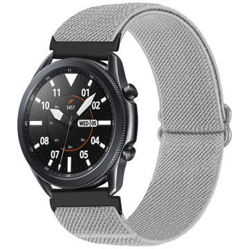 Flexibles Armband, Universal-Nylon-Alogy-Nylon-Smartwatch-Armband, 22 mm, grau