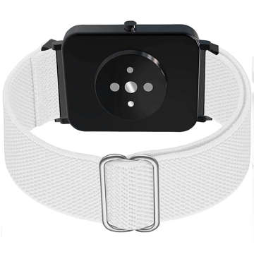 Flexibles Armband, Universal-Nylon-Alogy-Nylon-Smartwatch-Band, 22 mm, Weiß