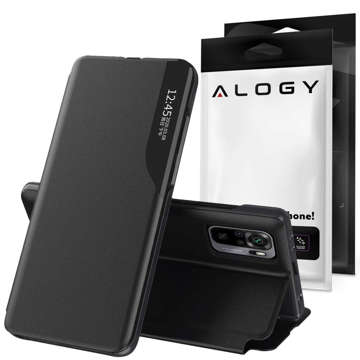 Flip Wallet Alogy Leder Smart View Cover für Xiaomi Redmi Note 10 Pro