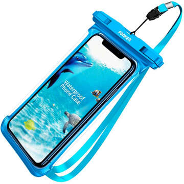 Fonken wasserdichtes Gehäuse, universell wasserdicht IPX8 bis 6,5 Blau