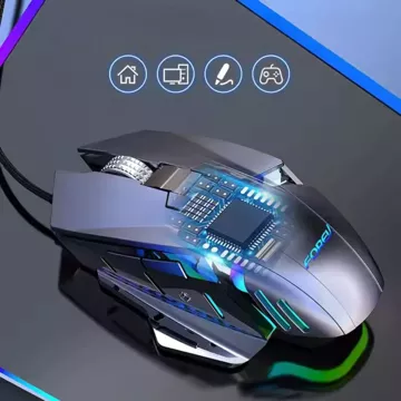 Forev FV-507 kabelgebundene mechanische Gaming-Maus mit LED-Hintergrundbeleuchtung