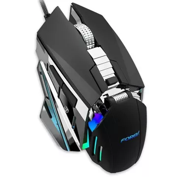 Forev FV-507 kabelgebundene mechanische Gaming-Maus mit LED-Hintergrundbeleuchtung