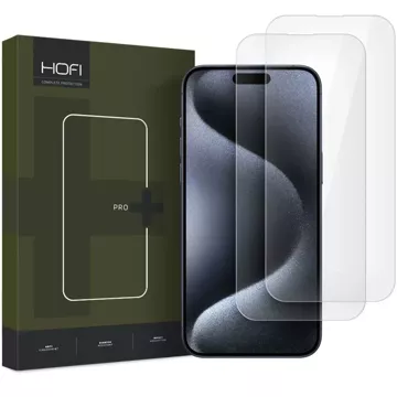 GEHÄRTETES GLAS HOFI GLASS PRO 2ER-PACK IPHONE 16 KLAR