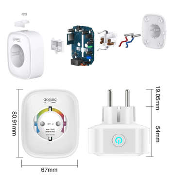 GOSUND Smart HomeKit SP1-C 2er-Pack Steckdose