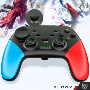 Gamepad Pad Wireless Bluetooth Alogy Game Controller Telefonhalter Android iOS PS3 PS4 PC TV Nintendo Switch Joystick Schwarz