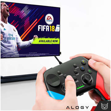 Gamepad Pad Wireless Bluetooth Alogy Game Controller Telefonhalter Android iOS PS3 PS4 PC TV Nintendo Switch Joystick Schwarz