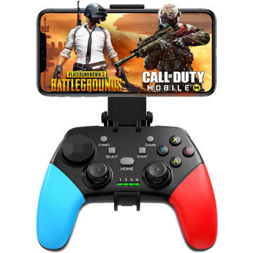 Gamepad Pad Wireless Bluetooth Alogy Game Controller Telefonhalter Android iOS PS3 PS4 PC TV Nintendo Switch Joystick Schwarz