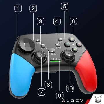 Gamepad Pad Wireless Bluetooth Alogy Game Controller Telefonhalter Android iOS PS3 PS4 PC TV Nintendo Switch Joystick Schwarz