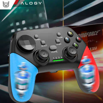 Gamepad Pad Wireless Bluetooth Alogy Game Controller Telefonhalter Android iOS PS3 PS4 PC TV Nintendo Switch Joystick Schwarz