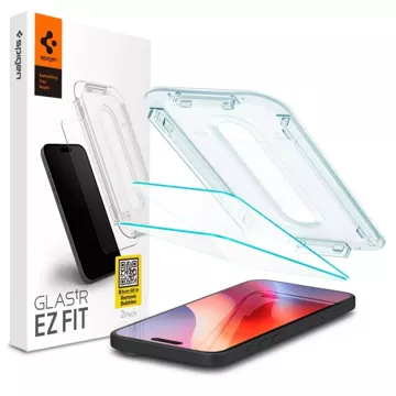 Gehärtetes Glas Spigen Glas.Tr „Ez Fit“ 2er-Pack für iPhone 16 Pro Max