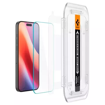 Gehärtetes Glas Spigen Glas.Tr „Ez Fit“ für iPhone 16 Pro Clear