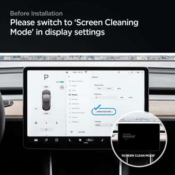 Gehärtetes Glas Spigen Glas.tR "EZ FIT" für den Bildschirm für Tesla Model Y / 3