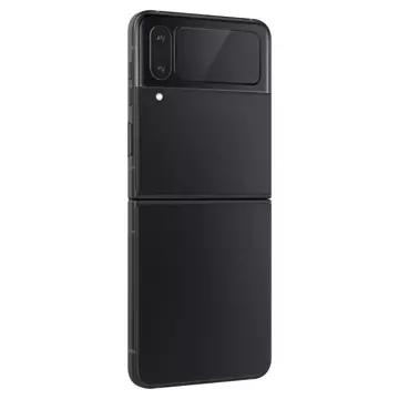 Gehärtetes Glas Spigen Glass FC "EZ FIT" Rahmenfolie 2er-Pack für Samsung Galaxy Z Flip 4 Schwarz