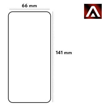 Gehärtetes Glas für Alogy Full Glue Hülle freundlich für Samsung Galaxy S22 Black