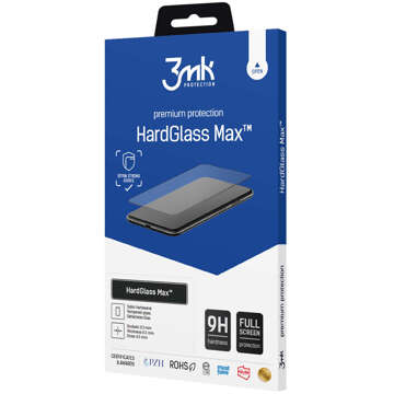 Gehärtetes Glas für Apple iPhone 15 Pro Max 3mk HardGlass Max Displayschutzfolie Schwarz