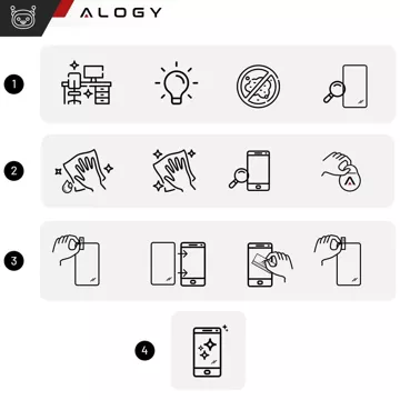 Gehärtetes Glas für Apple iPhone 16 Plus Displayschutzfolie 9H Alogy Heavy Pro™️