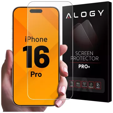 Gehärtetes Glas für Apple iPhone 16 Pro Displayschutzfolie 9H Alogy Heavy Pro™️