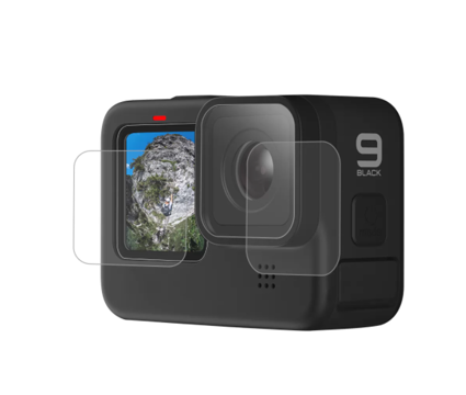 Gehärtetes Glas für Bildschirm und Telesin-Objektiv für GoPro Hero 9 / Hero 10 (GP-FLM-901)