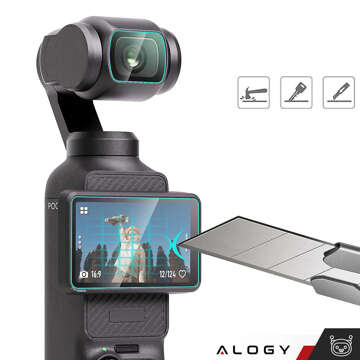 Gehärtetes Glas für DJI Osmo Pocket 3 für den Alogy Screen Protector PRO Kamerabildschirm