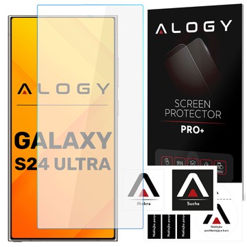 Gehärtetes Glas für Samsung Galaxy S24 Ultra, 9H Alogy Pro Displayschutzfolie