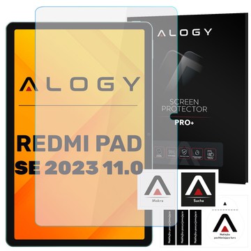 Gehärtetes Glas für Xiaomi Redmi Pad SE 11.0" 2023 für Tablet-Bildschirm Alogy Screen Protector Pro 9H