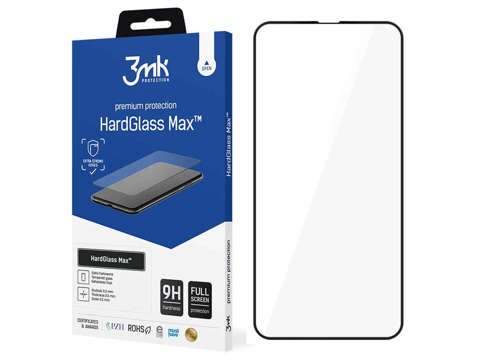 Gehärtetes Glas für den Bildschirm von 3mk HardGlass Max für Apple iPhone 13 Black