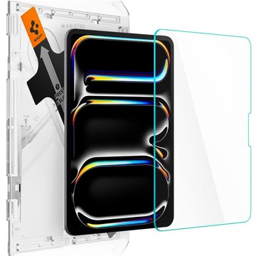 Gehärtetes Glas für iPad Pro 11" M4 5gen 2024 Spigen Glas.TR "EZ FIT" Klar mit Montagerahmen [1 Stk.]