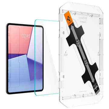 Gehärtetes Glas für iPad Pro 11" M4 5gen 2024 Spigen Glas.TR "EZ FIT" Klar mit Montagerahmen [1 Stk.]