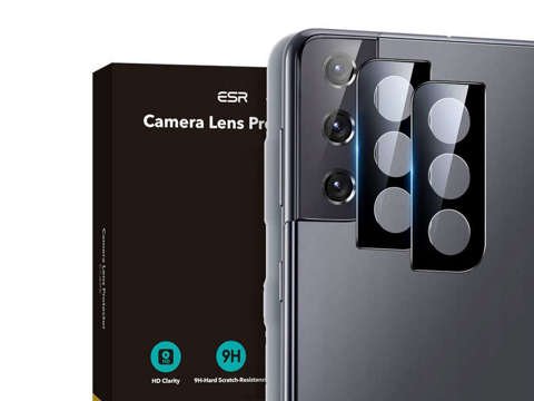 Gehärtetes Glas x2 ESR Kameraobjektiv für Samsung Galaxy S21 Plus