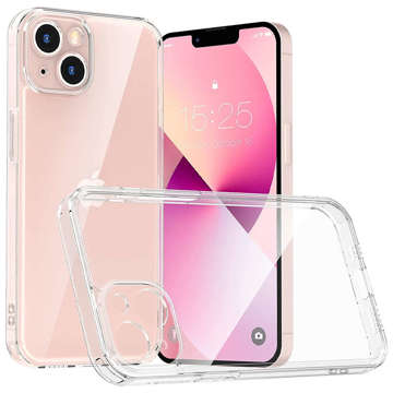 Gepanzerte Hülle Alogy Hybrid Case mit Kameraabdeckung für Apple iPhone 13 Mini Clear Glass