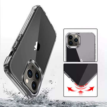 Gepanzerte Hülle Schutzhülle Alogy Hybrid Case für Apple iPhone 13 Pro Transparent