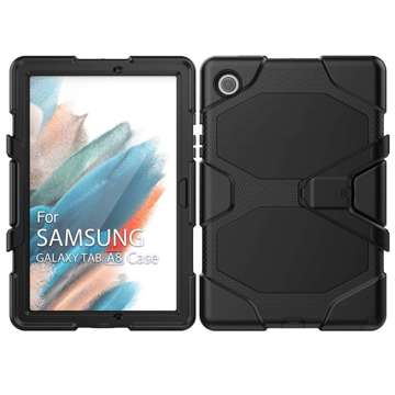 Gepanzerte Überlebenshülle für Samsung Galaxy Tab A8 10.5 X200 / X205 Schwarz