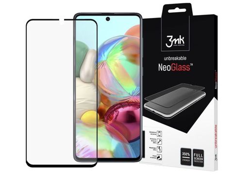 Glas 3mk NeoGlass 8H für Samsung Galaxy A71 rissfrei Schwarz