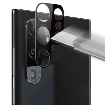 Glas für Samsung Galaxy S24 Ultra Kameraobjektiv 3D gehärteter Vollschutz des gesamten Objektivs schwarzes Glas