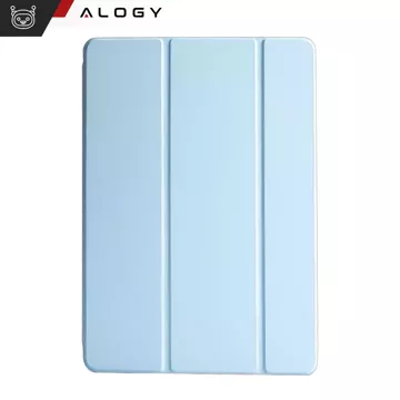 Glashülle für Apple iPad 10. Generation. 10,9" 2022 Tablet-Hülle Alogy Smart Case Bleistifthalter Blau