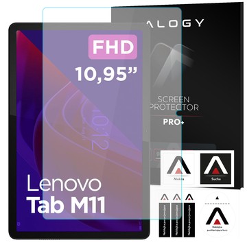 Glashülle für Lenovo Tab M11 10,95 Zoll TB330FU/TB330XU/TB331FC Stand-Cover-Abdeckung mit Flip für Tablet-Hülle Alogy, Marineblau, Stylus-frei