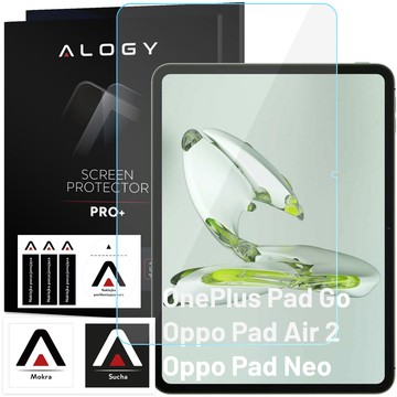 Glashülle für OnePlus Pad Go/Oppo Pad Air 2/Oppo Pad Neo 11,4 Zoll Tablet-Hülle Alogy Book Schwarz Stylus Free