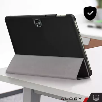 Glashülle für OnePlus Pad Go/Oppo Pad Air 2/Oppo Pad Neo 11,4 Zoll Tablet-Hülle Alogy Book Schwarz Stylus Free