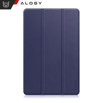 Glashülle für T-Mobile T Tablet 5G 10,36 Zoll Tablet-Hülle Alogy Book Cover Case Navy Blue Stylus Free