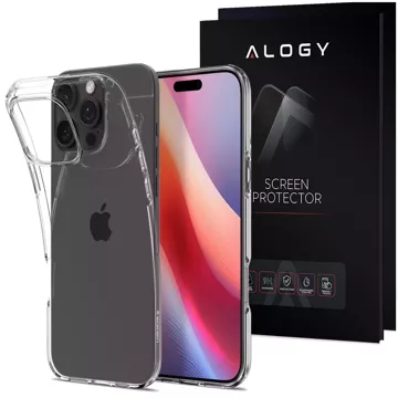 Glashülle für iPhone 16 Pro Spigen Liquid Crystal Schutzhülle für das Crystal Clear-Telefon