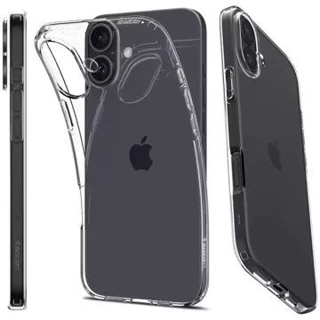 Glashülle für iPhone 16 Spigen Liquid Crystal Schutzhülle Crystal Clear Handyhülle