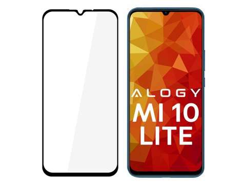 Glass Alogy Full Glue Hülle freundlich für Xiaomi Mi 10 Lite schwarz