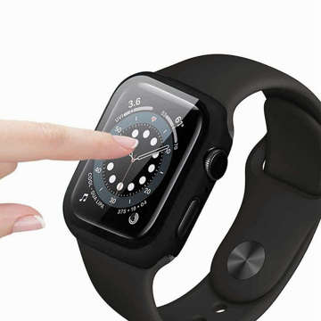Glass Case Kit für Defense360 Smartwatch Cover Glass für Apple Watch 7 45mm Schwarz