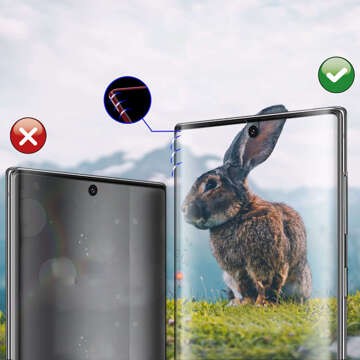 Glastify UVTG 2-PACK Panzerglas für Samsung Galaxy S23 Ultra Clear