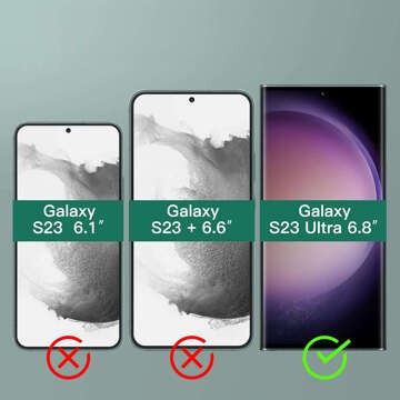 Glastify UVTG 2-PACK Panzerglas für Samsung Galaxy S23 Ultra Clear
