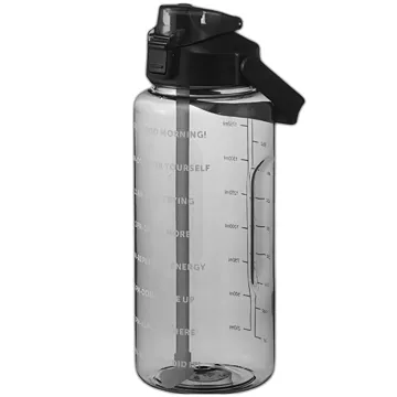 Große Glasflasche Wasserflasche Trinkgetränke Alogy Motivational Messbecher 1l 1000ml Silikonhülle Olive